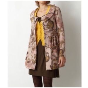 Anthropologie L scoop neck empire felted jacket